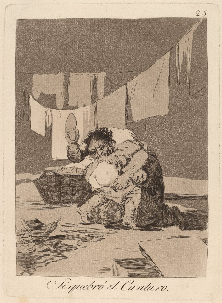 Sí, Rompió la Olla de Francisco de Goya