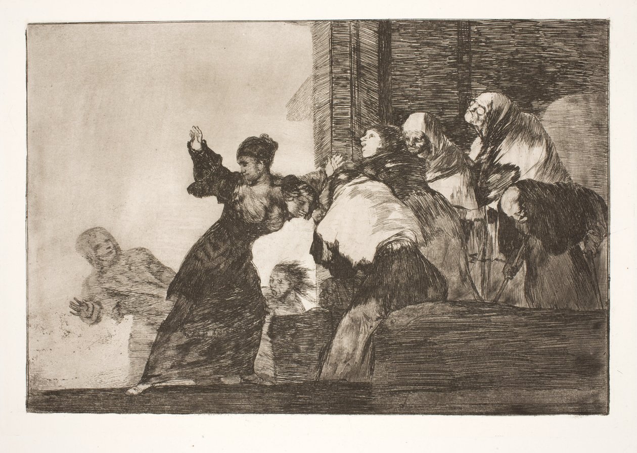 Pobre necedad (Dos cabezas son mejor que una) de Francisco de Goya