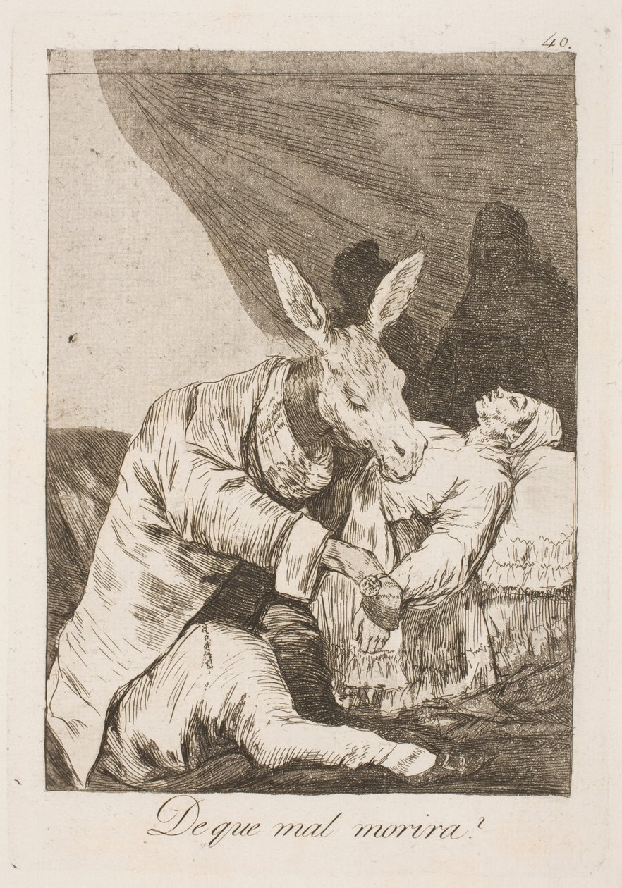 ¿El médico o la enfermedad lo matarán? de Francisco de Goya