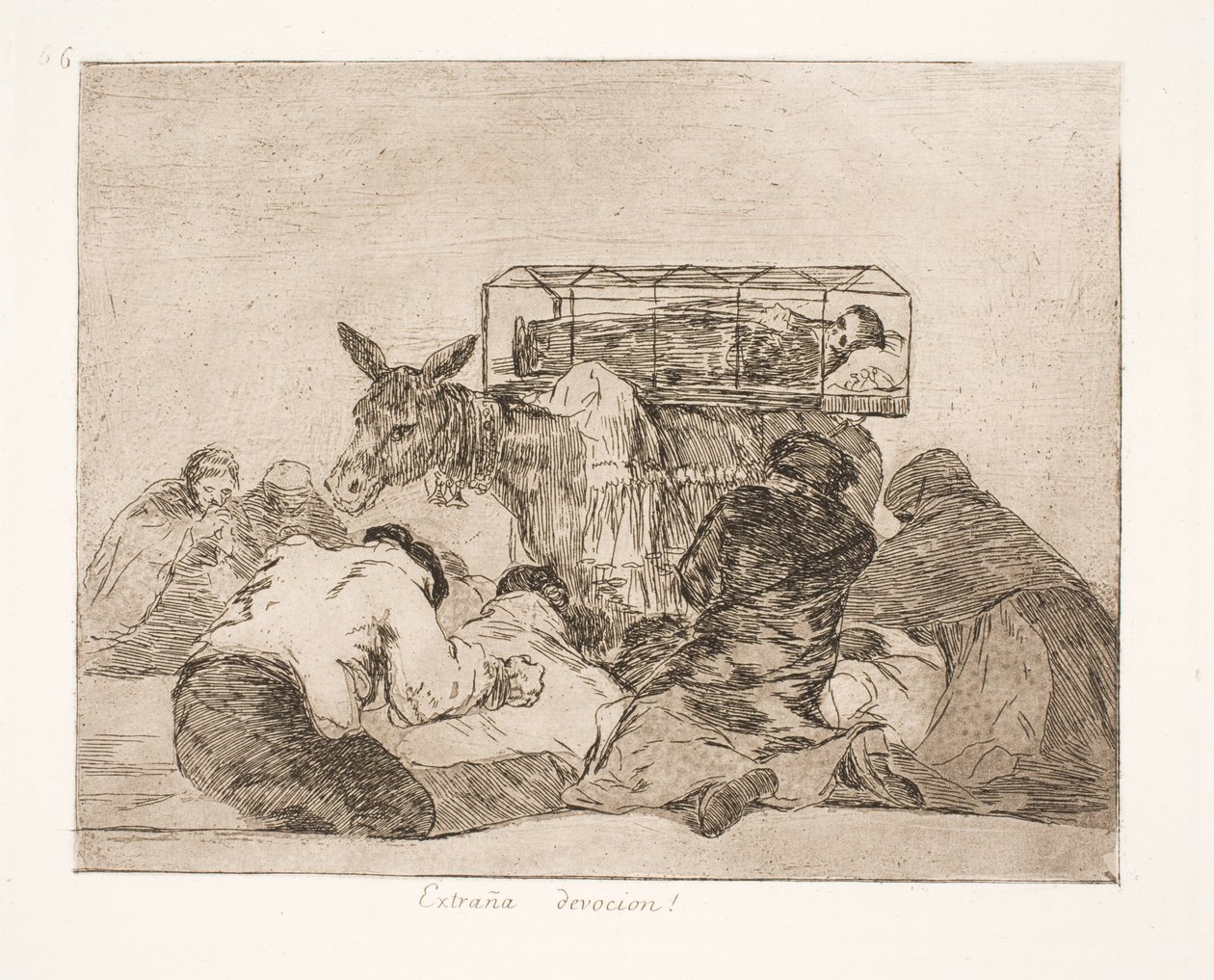 Devoción extraña (66) de Francisco de Goya