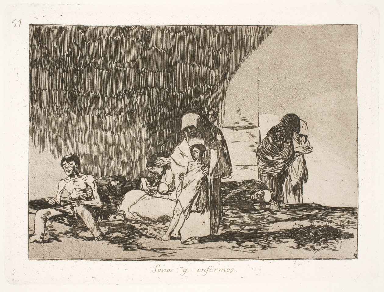 Sanos y enfermos (57) de Francisco de Goya