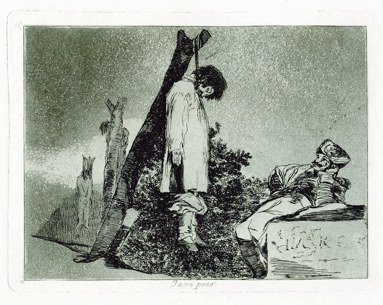 Tampoco esto. Placa 36 de Los desastres de la guerra, 1810-1820 de Francisco de Goya