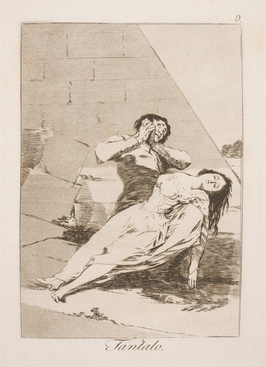 Tántalo de Francisco de Goya