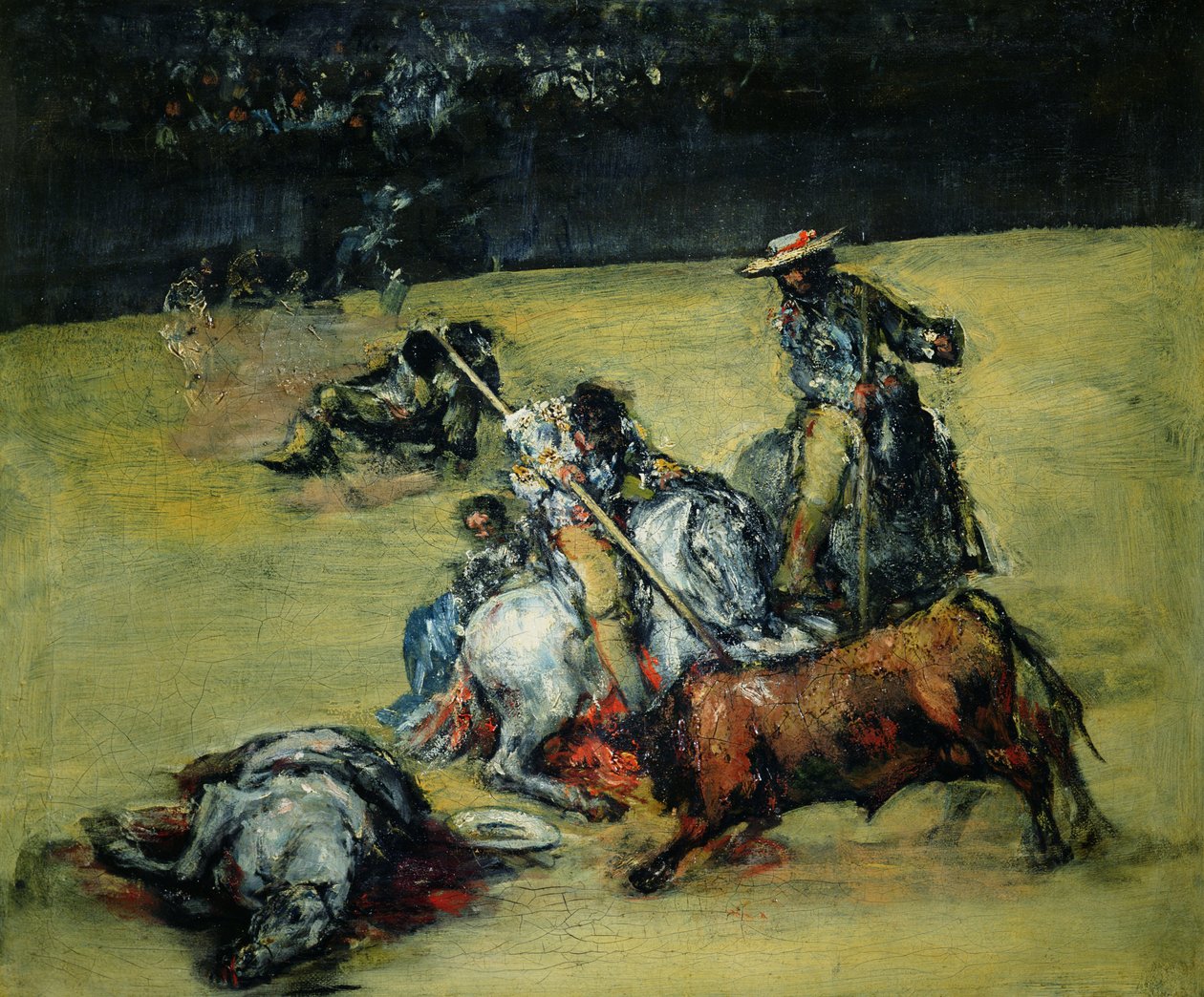 La corrida de toros, c.1825 de Francisco de Goya
