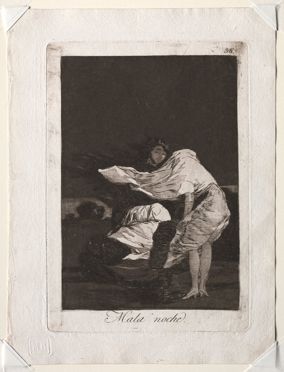 The Caprichos:  A Bad Night de Francisco de Goya