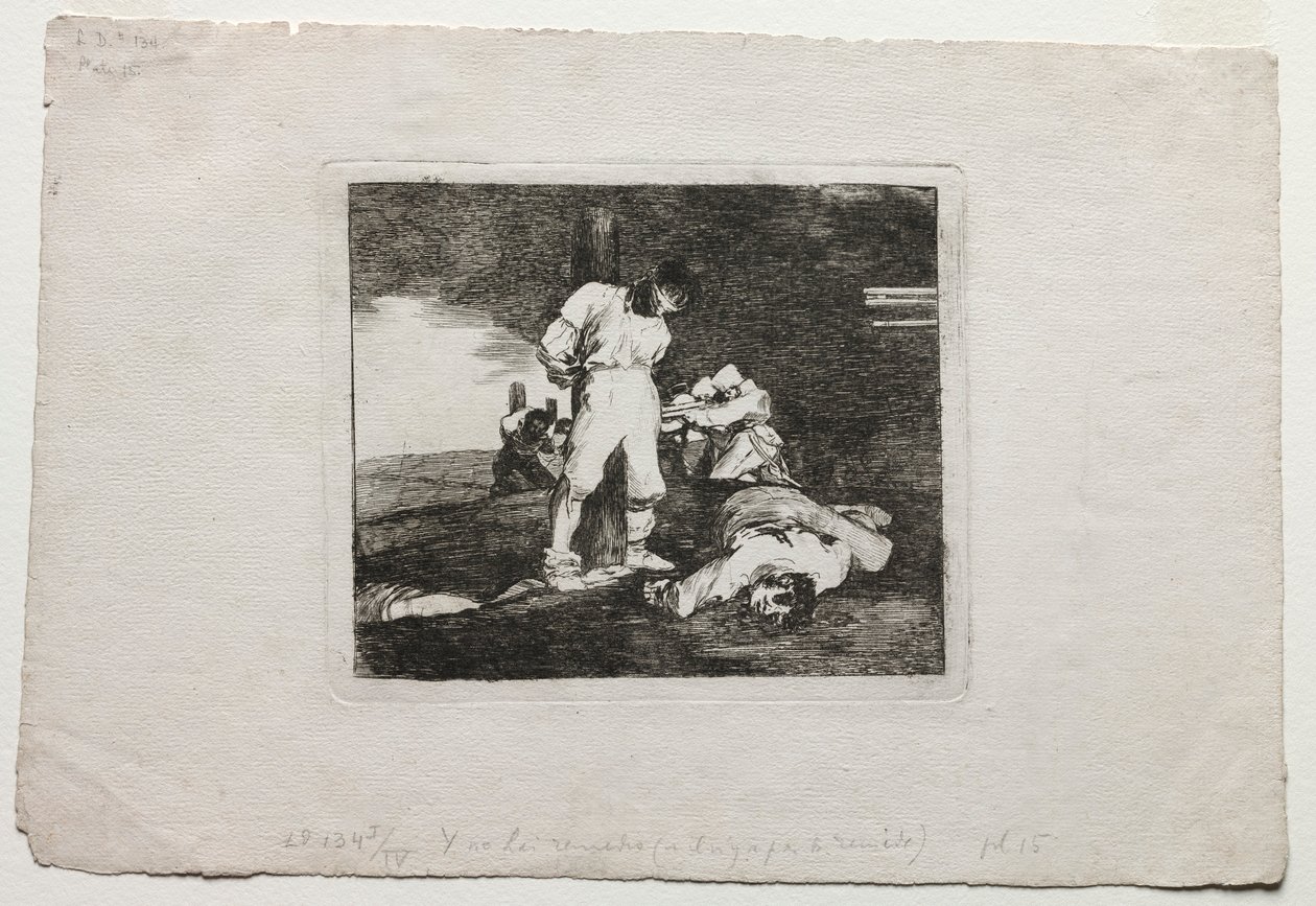 Los desastres de la guerra: Y no hay remedio, 1810-1820 de Francisco de Goya