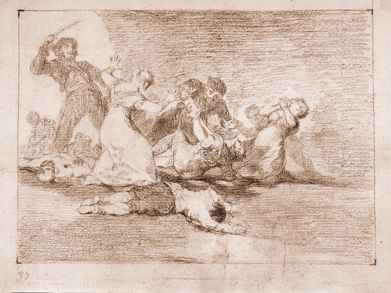 Los desastres de la guerra: Beneficio infame de Francisco de Goya