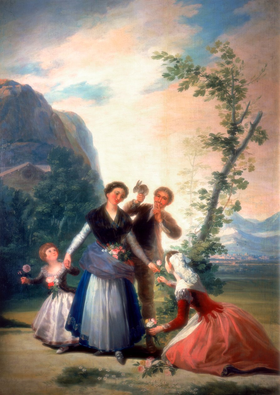 Los floristas o la primavera, 1786 de Francisco de Goya
