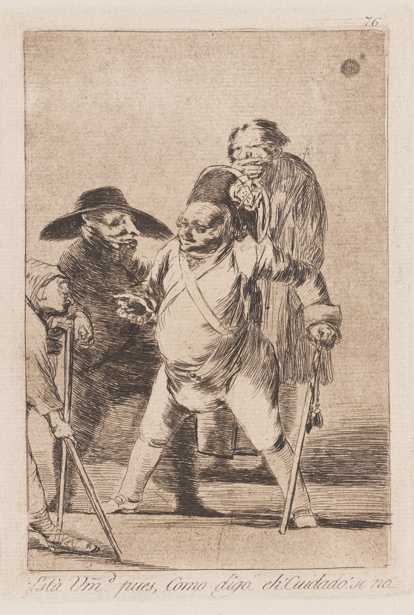 El Hábito del Mando, finales del siglo XVIII-principios del siglo XIX (impresión) de Francisco de Goya