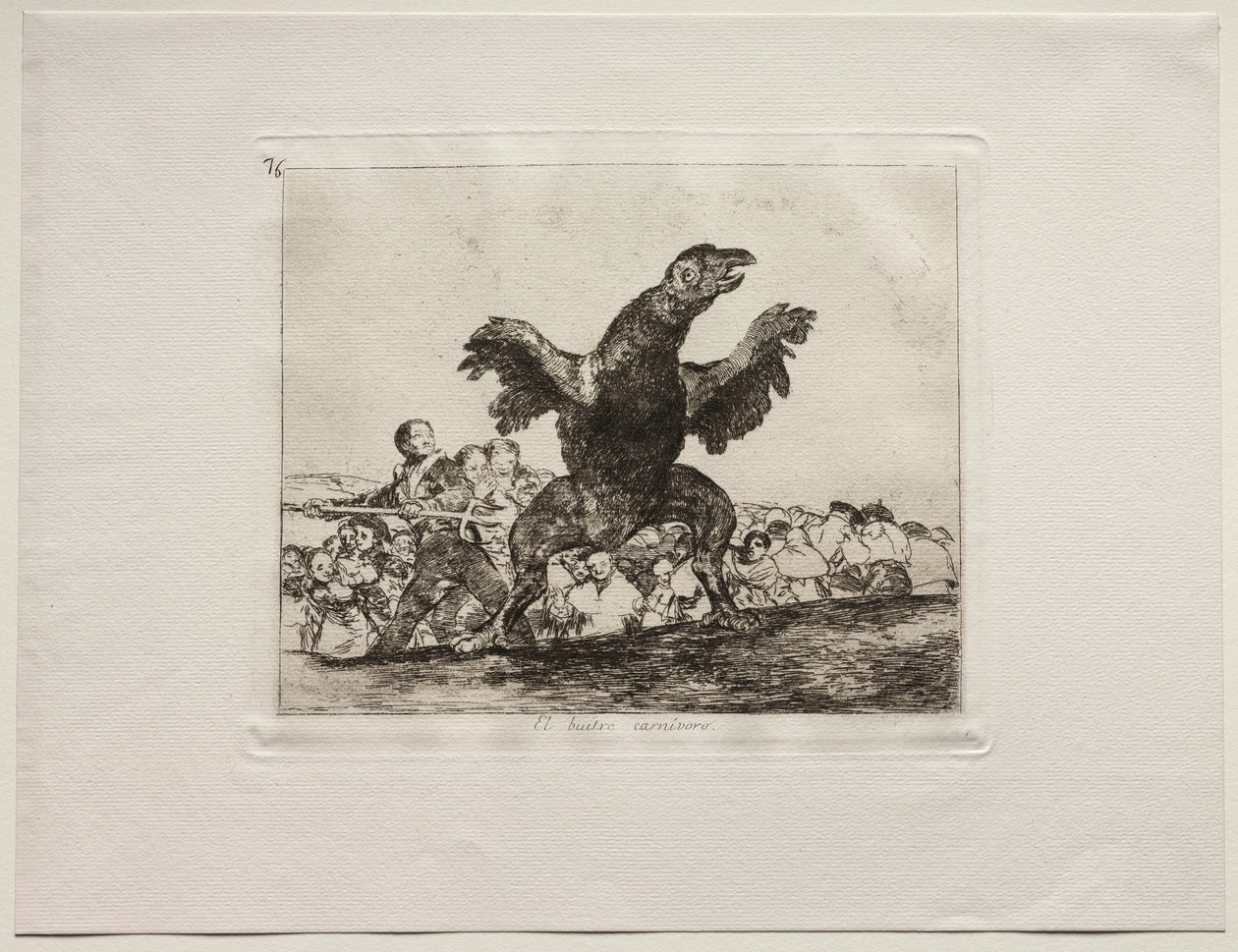 Los Horrores de la Guerra: Un Buitre Carnívoro de Francisco de Goya