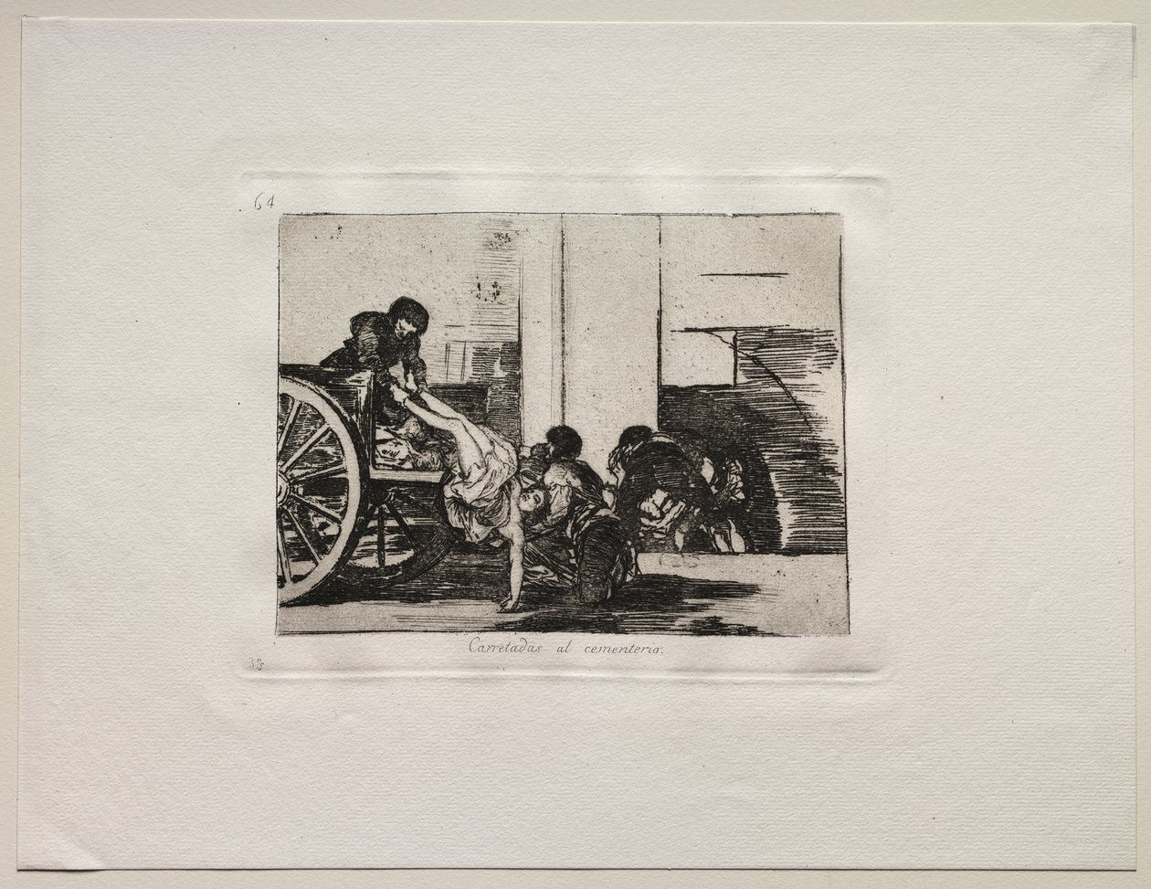 Los horrores de la guerra: Carretadas al cementerio de Francisco de Goya