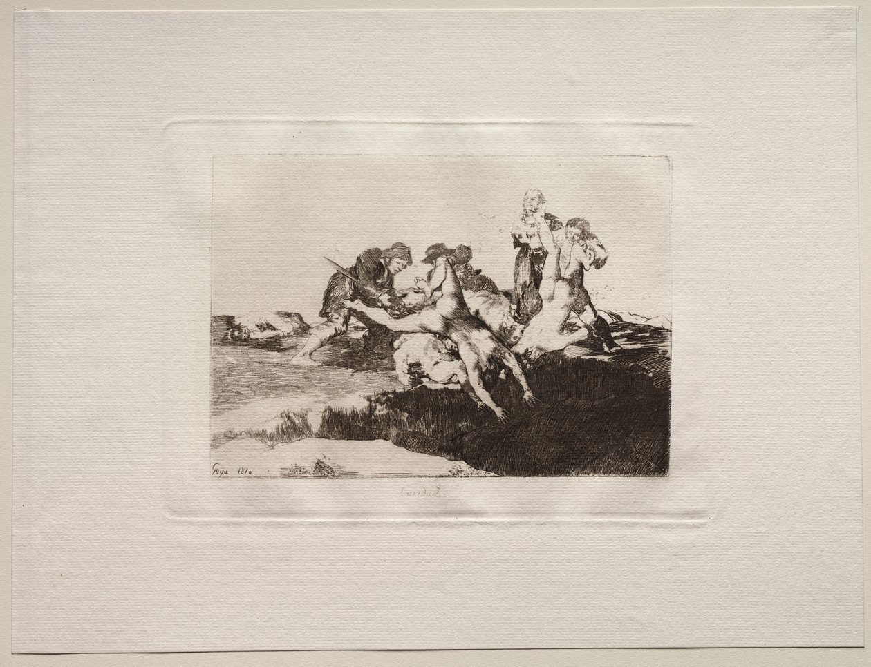 Los horrores de la guerra: Caridad de Francisco de Goya