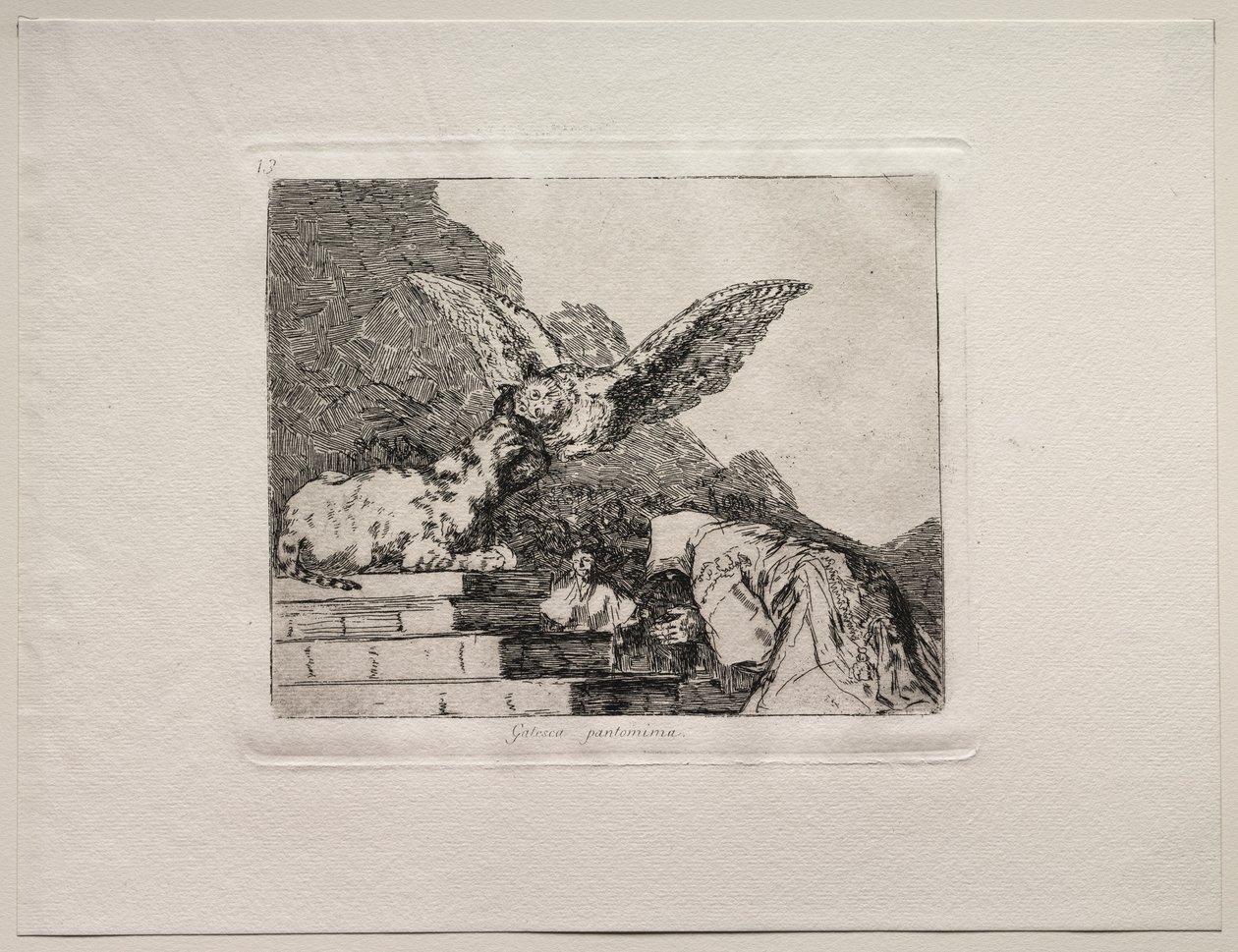 Los horrores de la guerra: Pantomima felina de Francisco de Goya
