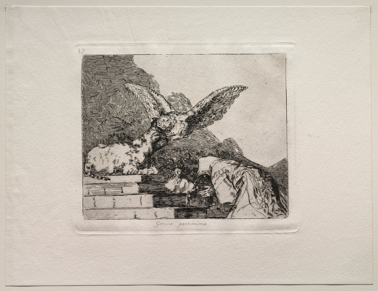 Los horrores de la guerra: Pantomima felina de Francisco de Goya