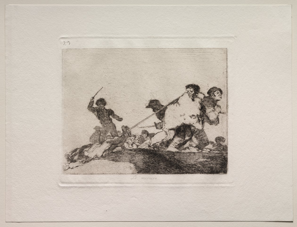 Los horrores de la guerra: Se lo merecía de Francisco de Goya