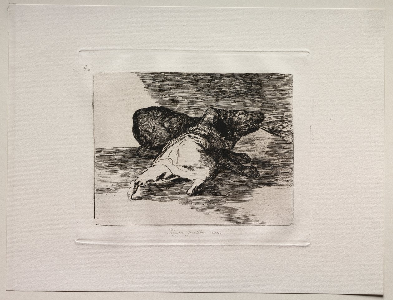 Los horrores de la guerra: Saca algo de ello de Francisco de Goya