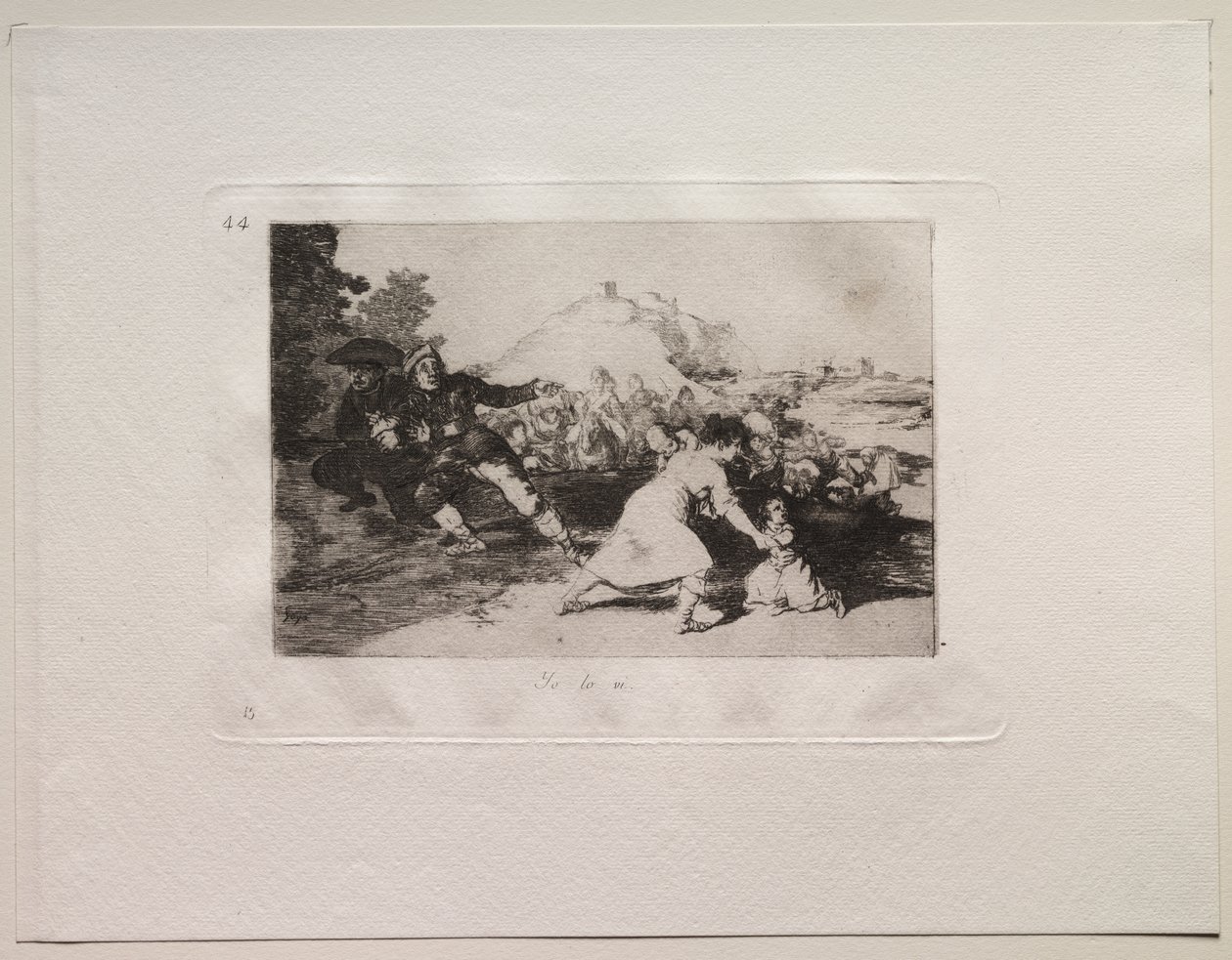 Los horrores de la guerra: Lo vi de Francisco de Goya