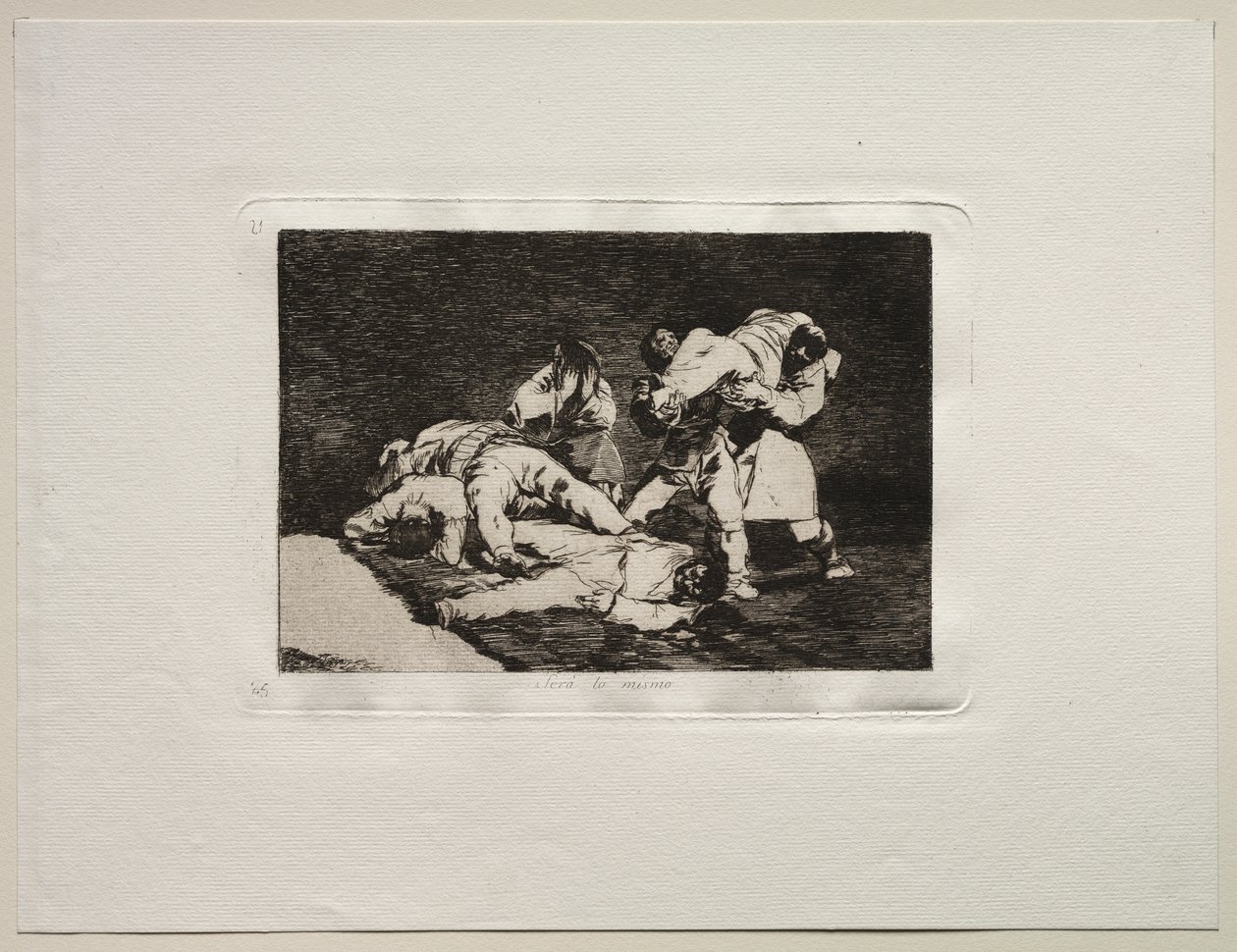 Los horrores de la guerra: Será lo mismo de Francisco de Goya