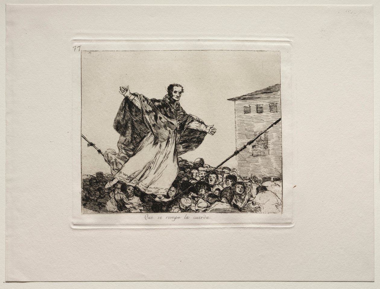 Los horrores de la guerra: Que se rompa la cuerda de Francisco de Goya