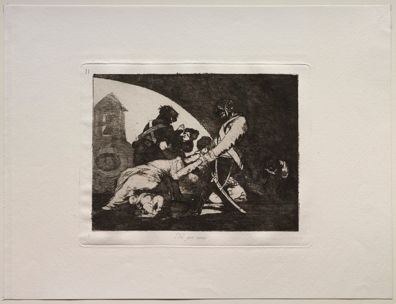 Los horrores de la guerra: Ni estos tampoco de Francisco de Goya