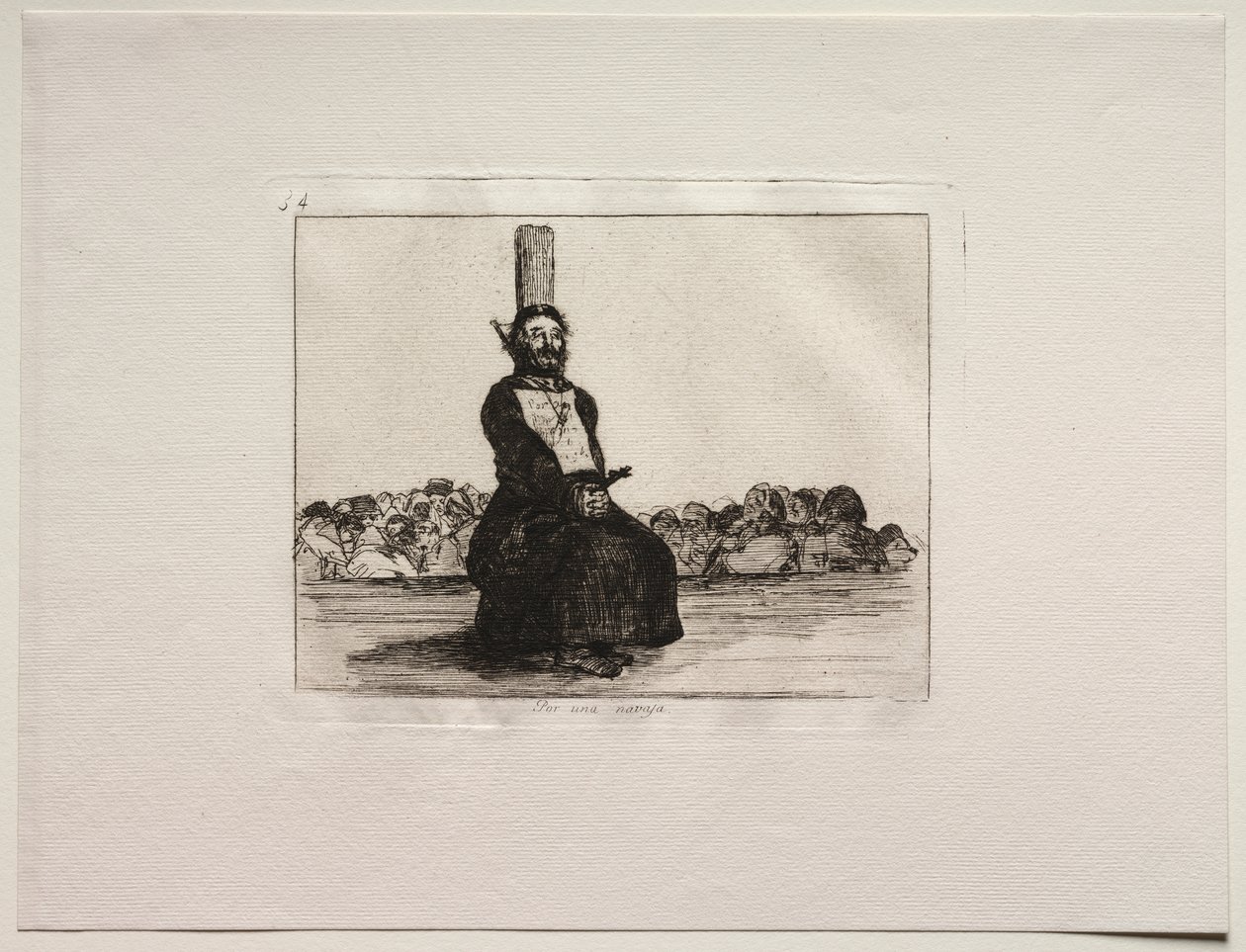 Los horrores de la guerra: Por culpa de un cuchillo de Francisco de Goya