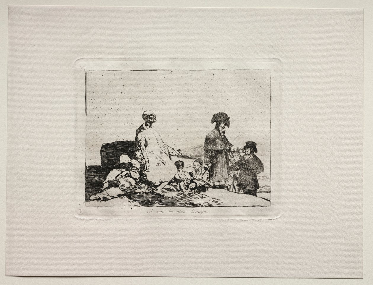 Los horrores de la guerra: Tal vez sean de otra raza de Francisco de Goya