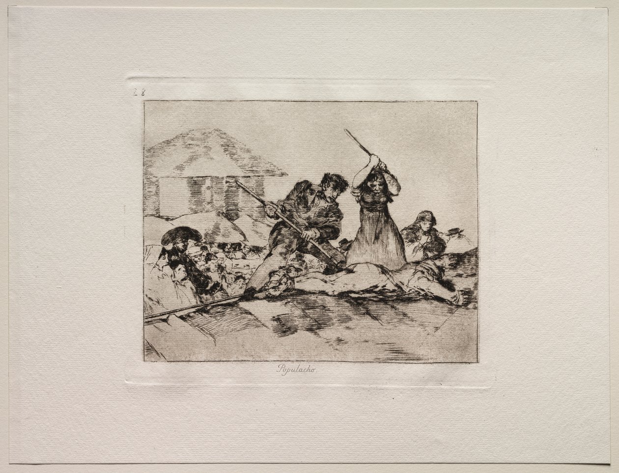 Los horrores de la guerra: Chusma de Francisco de Goya