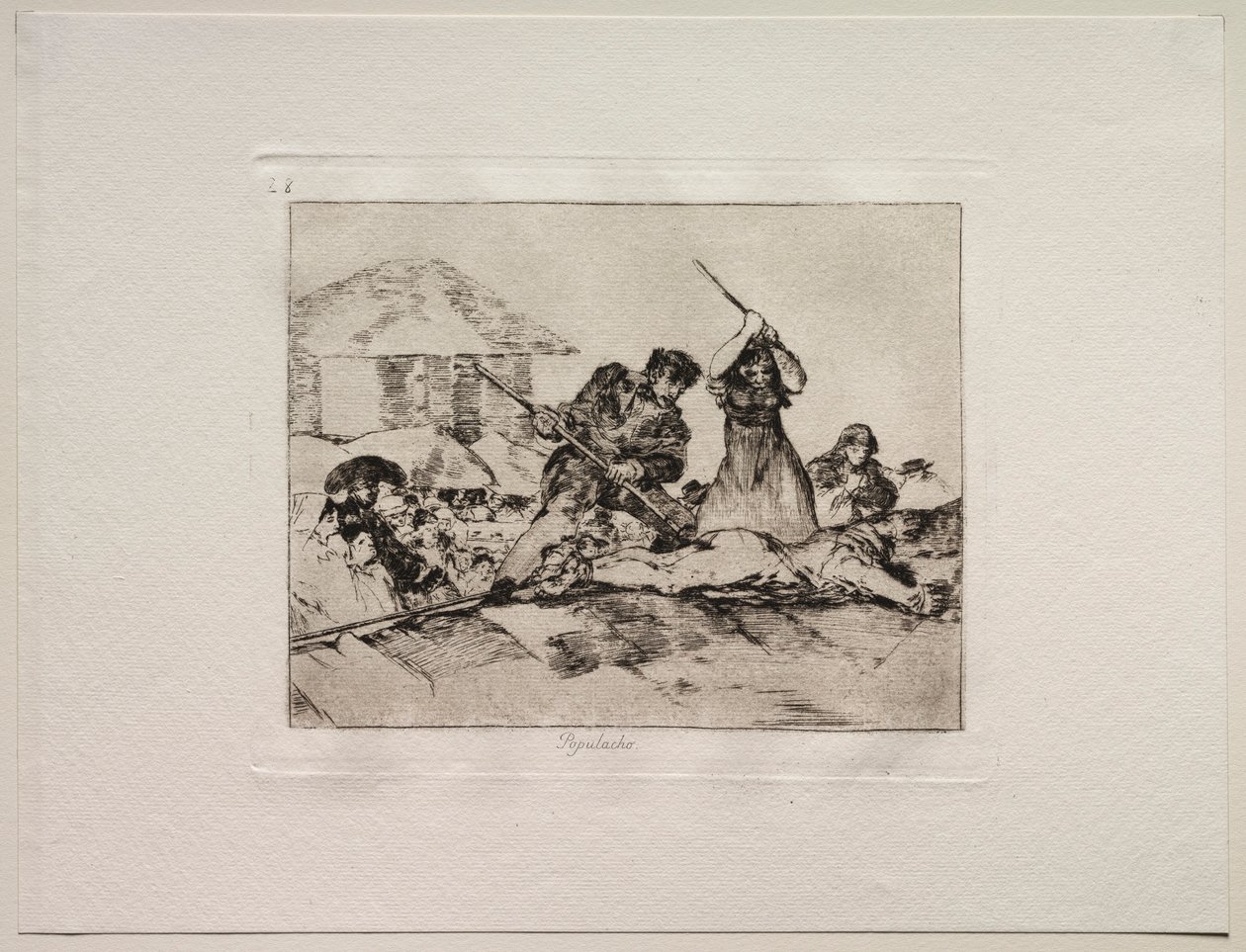 Los horrores de la guerra: Chusma de Francisco de Goya