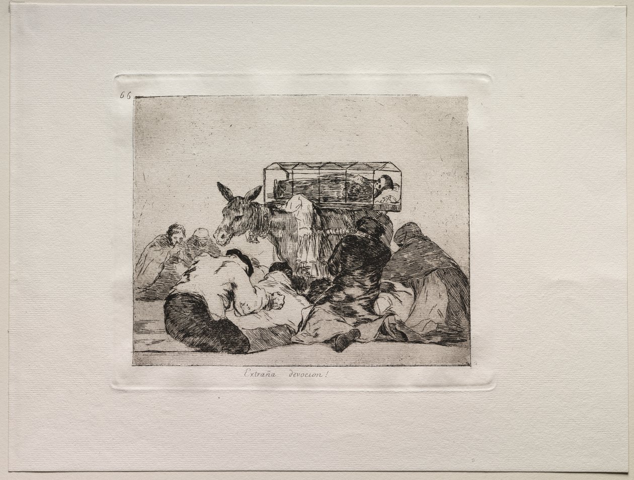 Los horrores de la guerra: ¡Extraña devoción! de Francisco de Goya