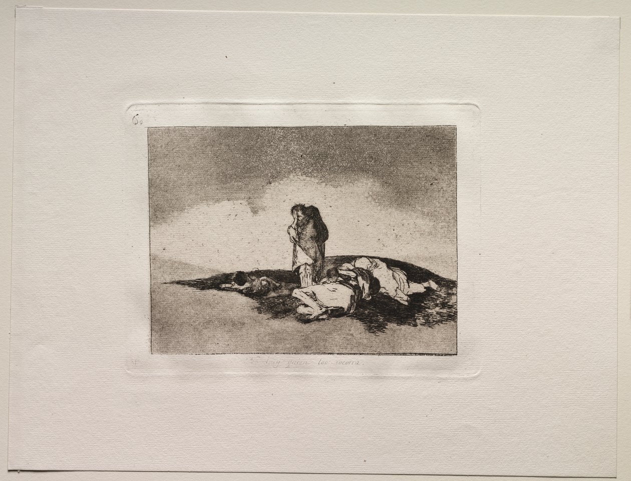 Los horrores de la guerra: No hay nadie para ayudarlos de Francisco de Goya