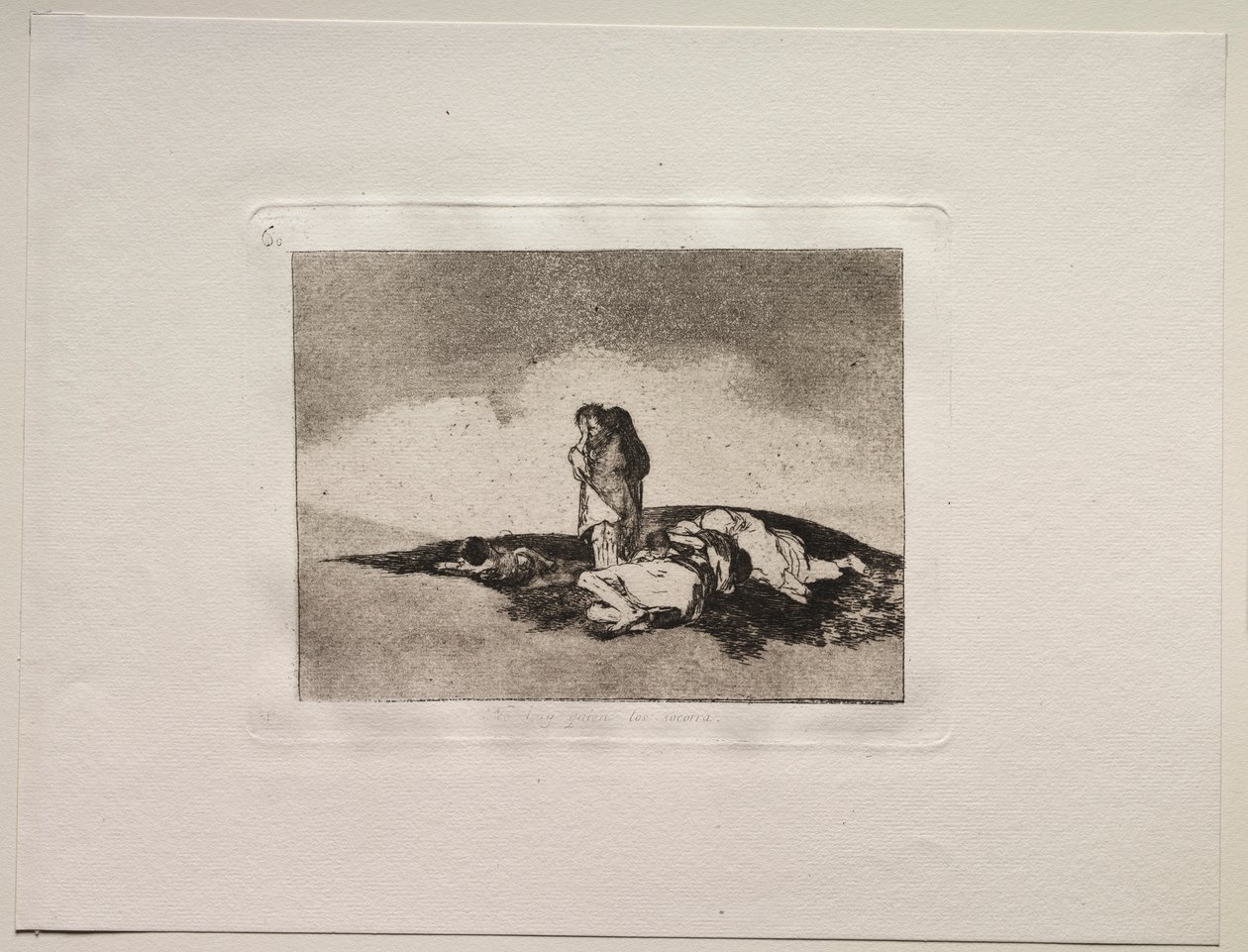 Los horrores de la guerra: No hay nadie para ayudarlos de Francisco de Goya