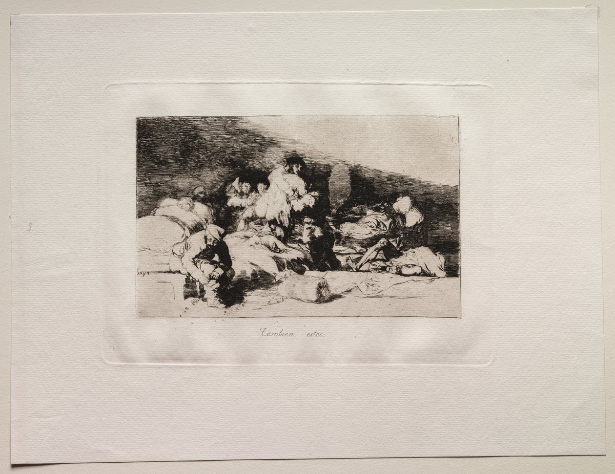 Los horrores de la guerra: Estos también de Francisco de Goya
