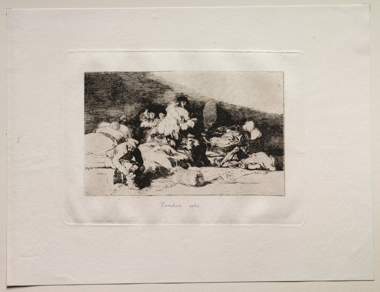 Los horrores de la guerra: Estos también de Francisco de Goya