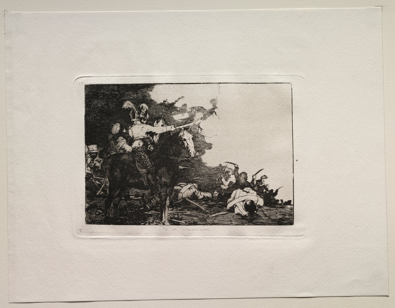 Los horrores de la guerra: No están de acuerdo de Francisco de Goya
