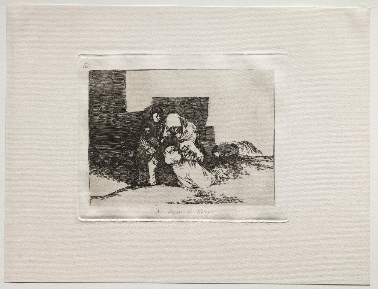 Los horrores de la guerra: No llegan a tiempo de Francisco de Goya