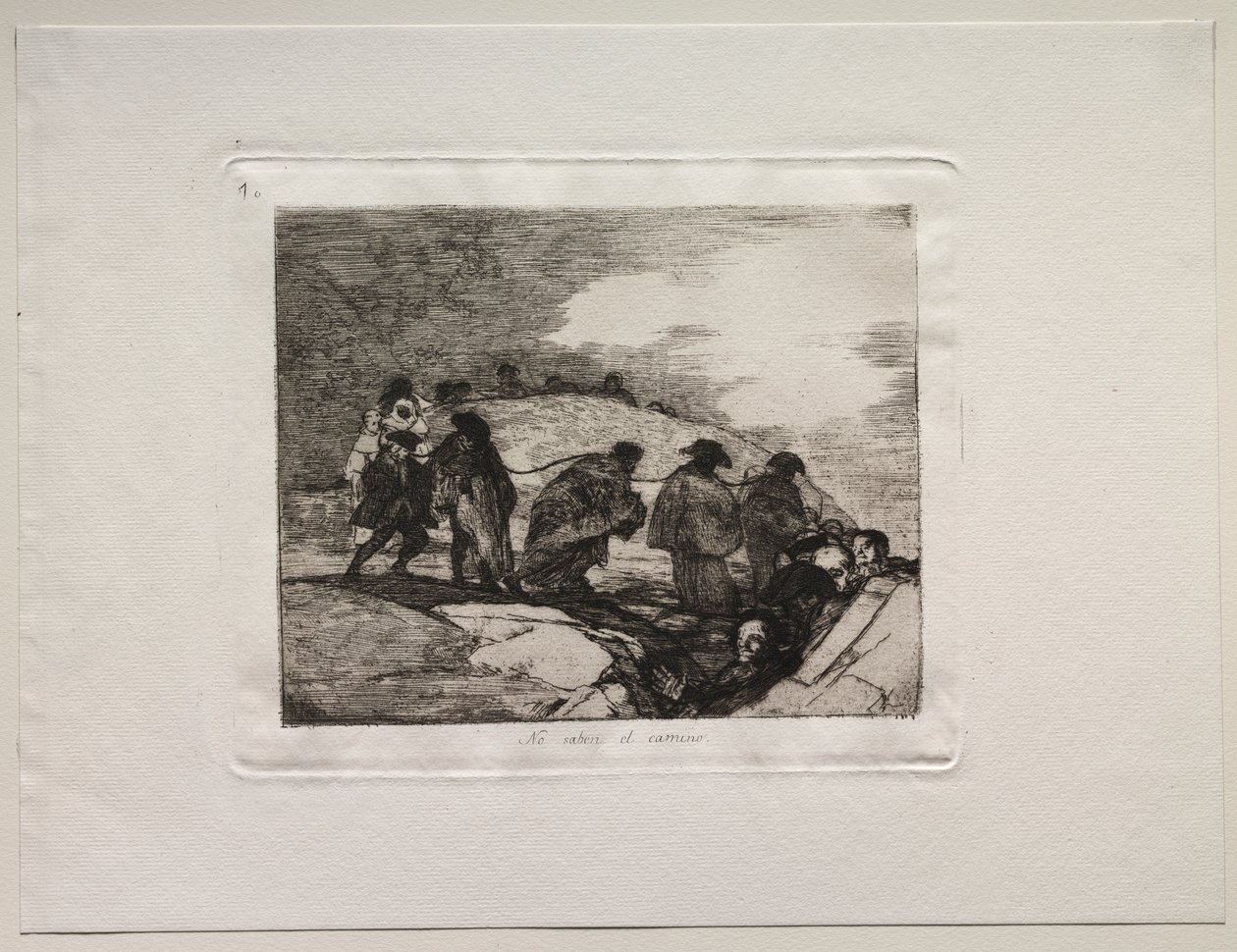 Los horrores de la guerra: No conocen el camino de Francisco de Goya