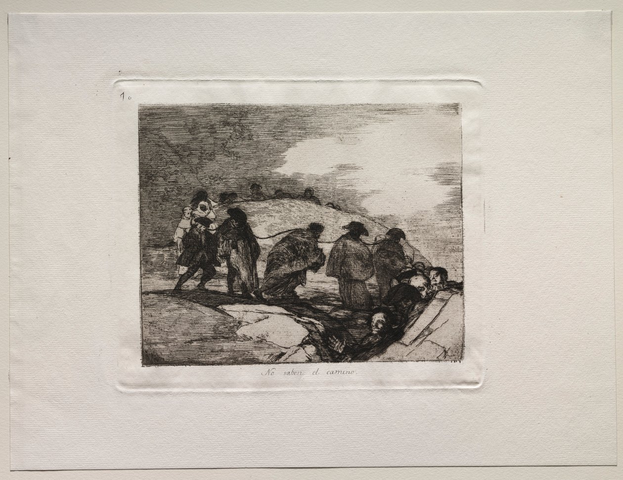 Los horrores de la guerra: No conocen el camino de Francisco de Goya