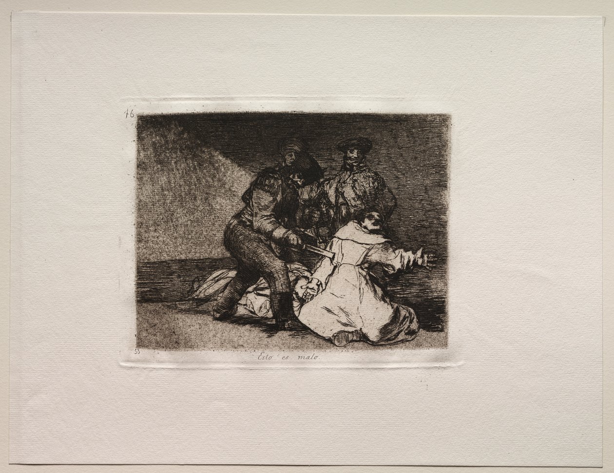 Los horrores de la guerra: Esto es malo de Francisco de Goya