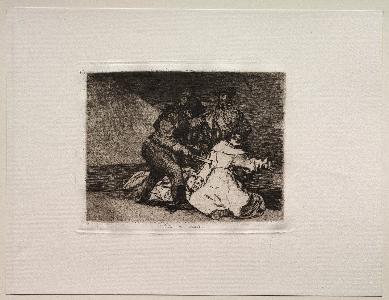 Los horrores de la guerra: Esto es malo de Francisco de Goya