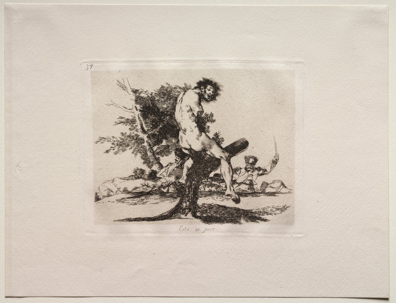 Los horrores de la guerra: Esto es peor de Francisco de Goya
