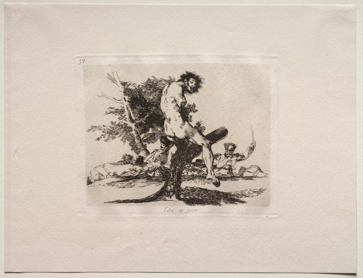 Los horrores de la guerra: Esto es peor de Francisco de Goya