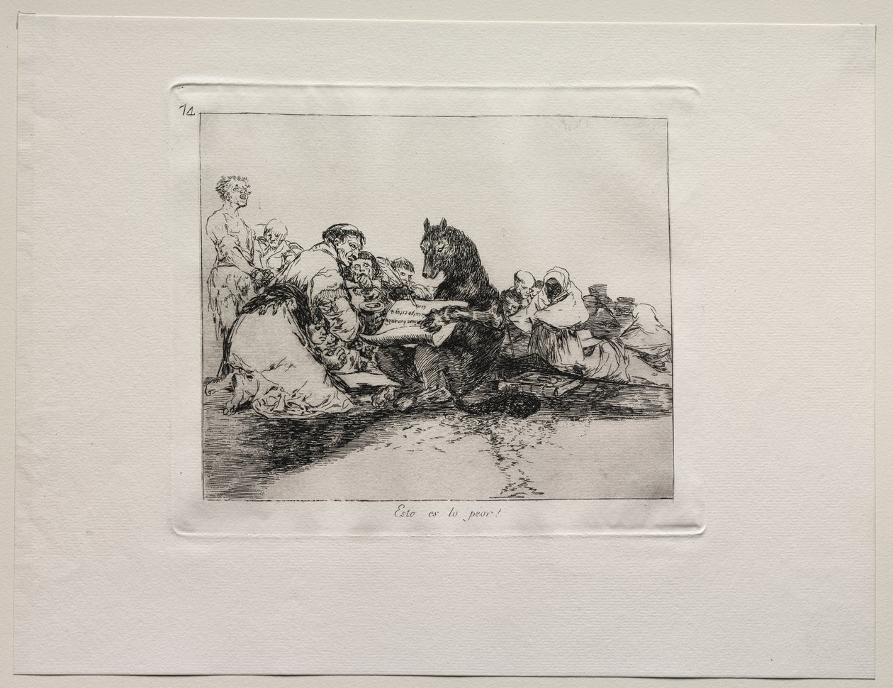 Los horrores de la guerra: ¡Esto es lo peor! de Francisco de Goya
