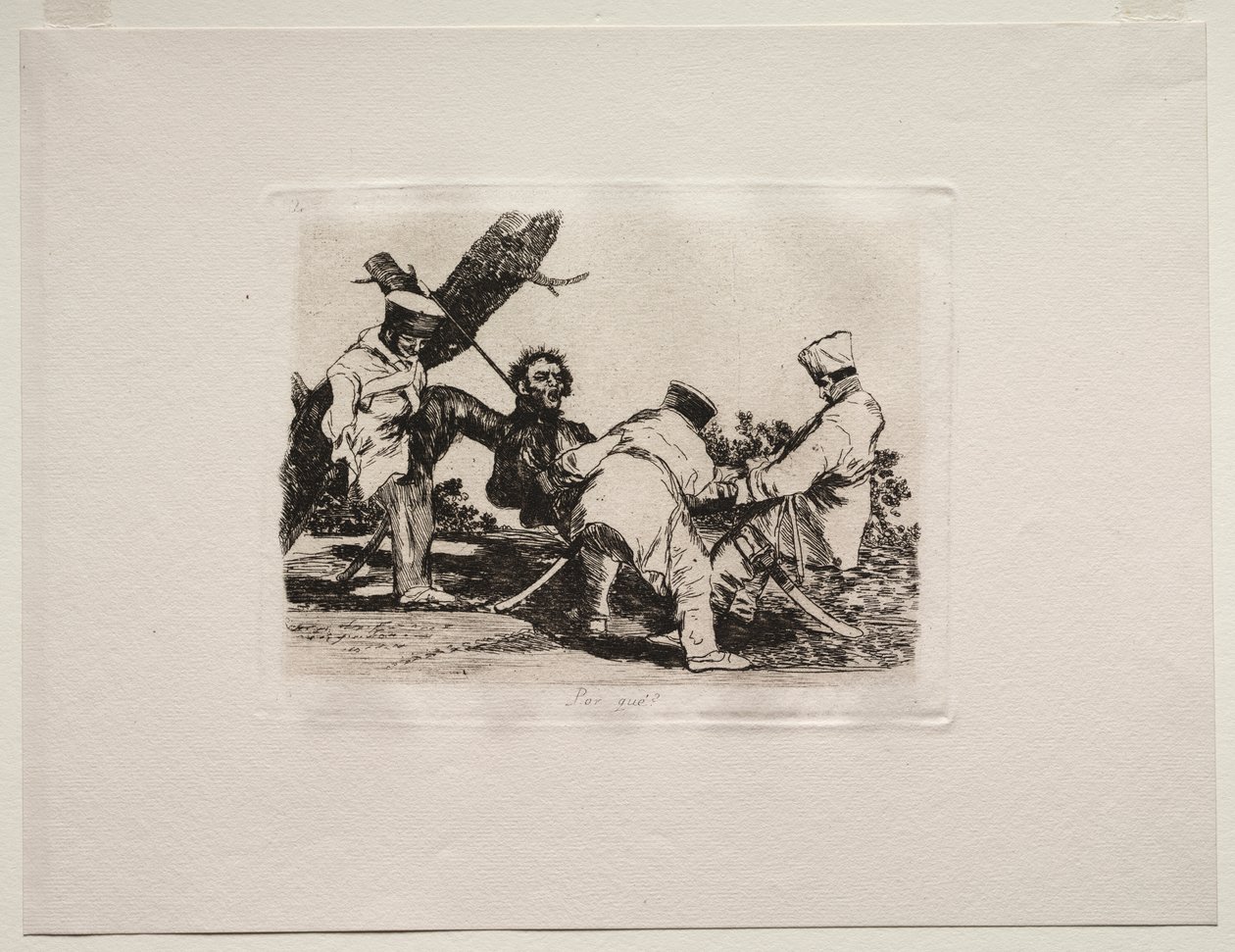 Los horrores de la guerra: ¿Por qué? de Francisco de Goya