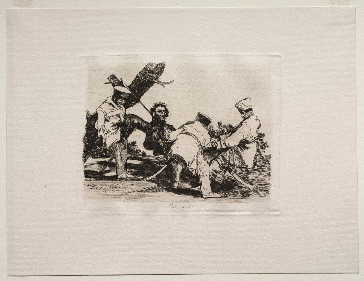 Los horrores de la guerra: ¿Por qué? de Francisco de Goya