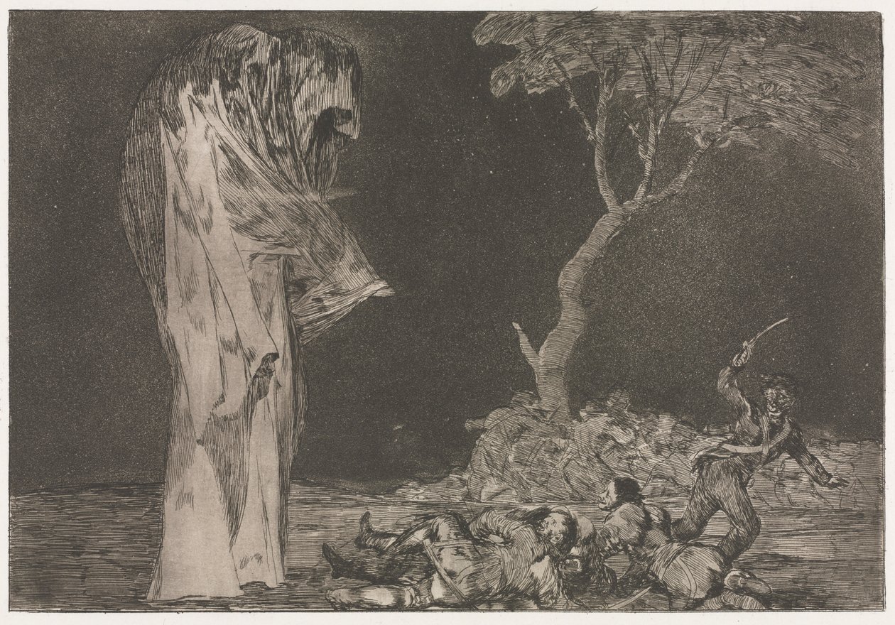 Los Proverbios: La Locura del Miedo, 1864 de Francisco de Goya