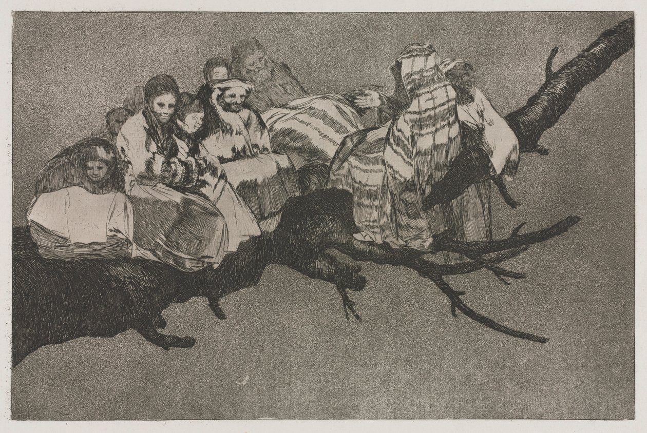 Los proverbios: Ridícula locura, 1864 de Francisco de Goya