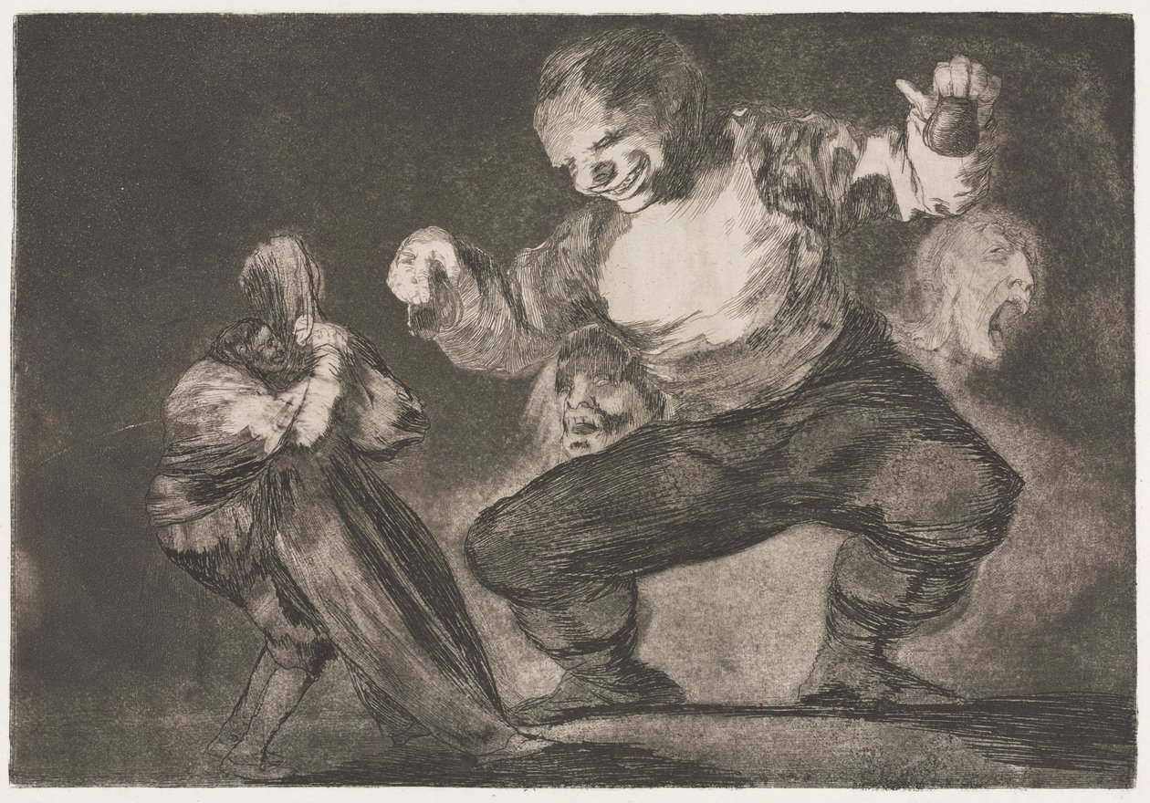 Los proverbios: El simplón de Francisco de Goya