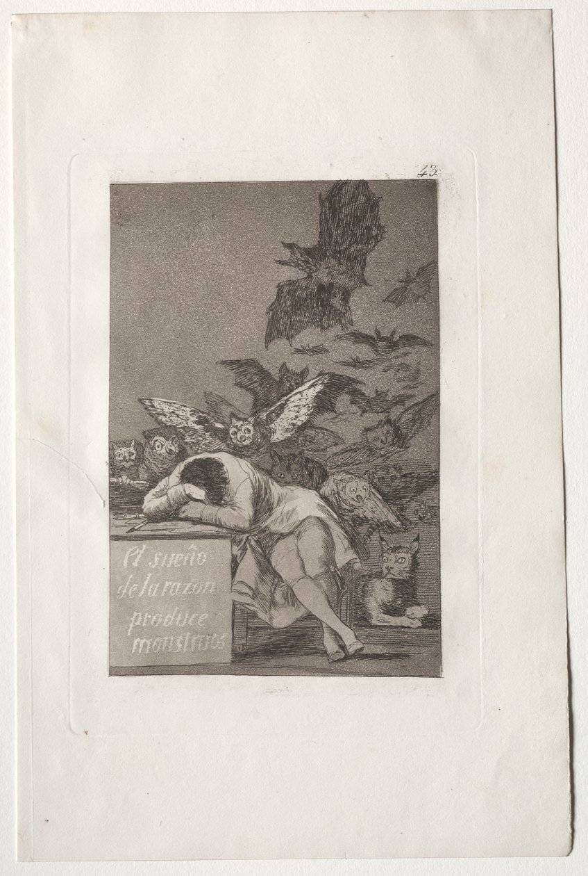 El sueño de la razón produce monstruos de Francisco de Goya