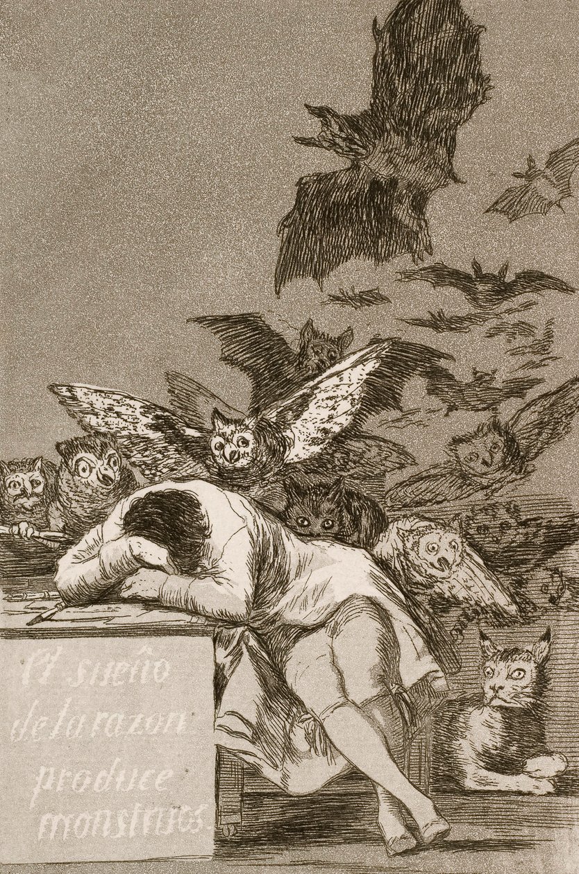 El Sueño de la Razón Produce Monstruos de Francisco de Goya