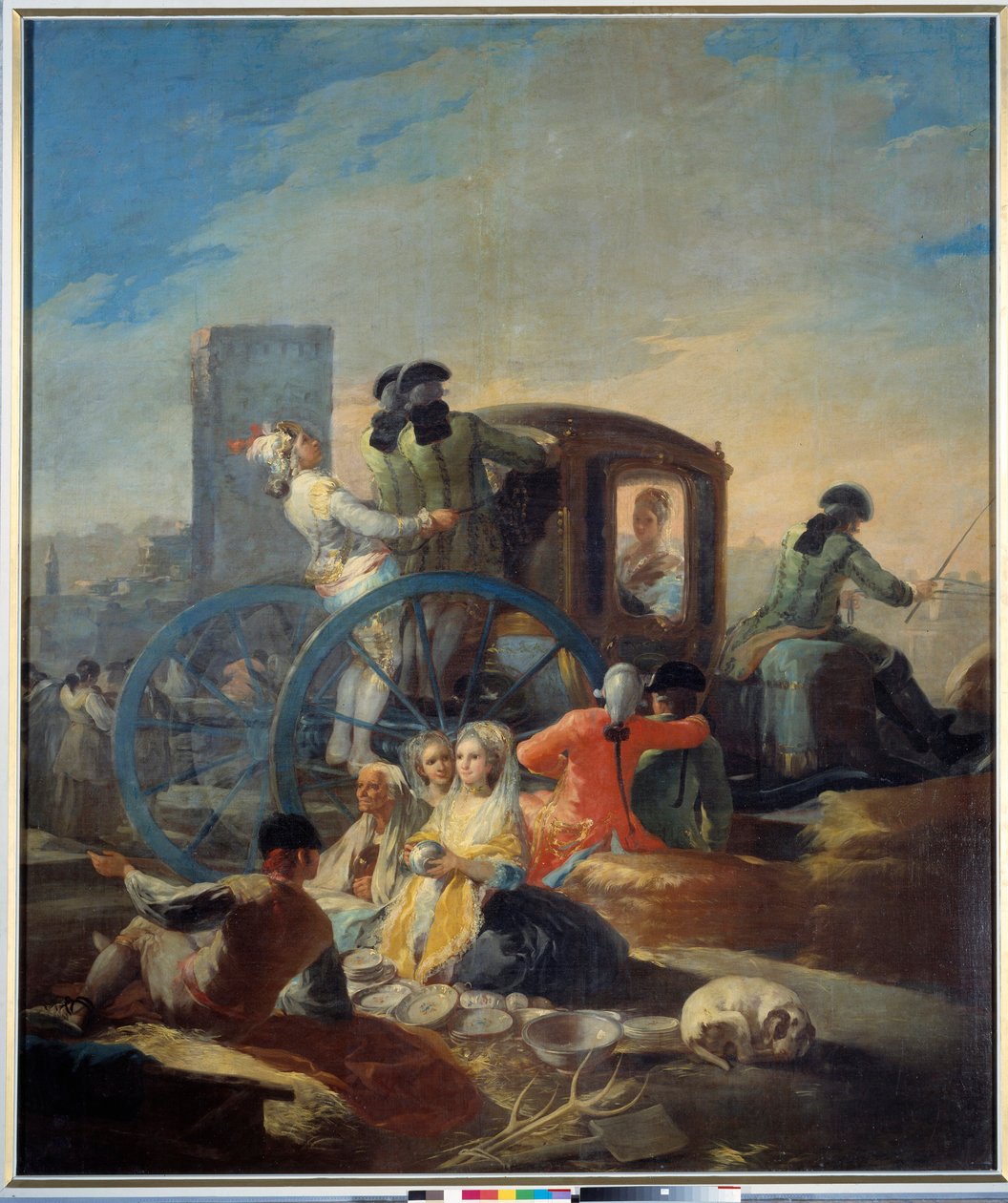 El vendedor de platos. Pintura de Francisco De Goya (1746-1828) de Francisco de Goya